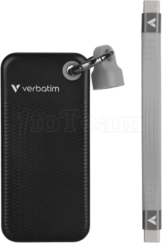 Photo de Disque SSD externe Verbatim Pocket - 128Go (Noir/Gris)