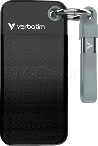 Photo de Disque SSD externe Verbatim Pocket - 256Go (Noir/Gris)