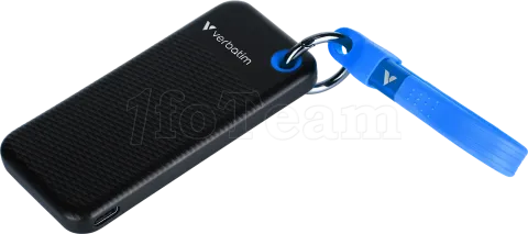 Photo de Disque SSD externe Verbatim Pocket - 512Go (Noir/Bleu)