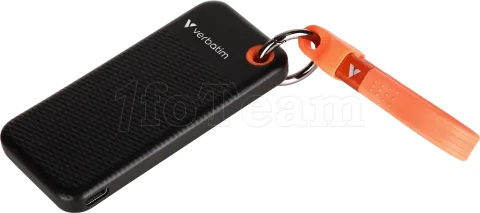 Photo de Disque SSD externe Verbatim Pocket - 512Go (Noir/Orange)