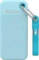Photo de Disque SSD externe Verbatim Pocket Couleur - 2To (Noir/Bleu)