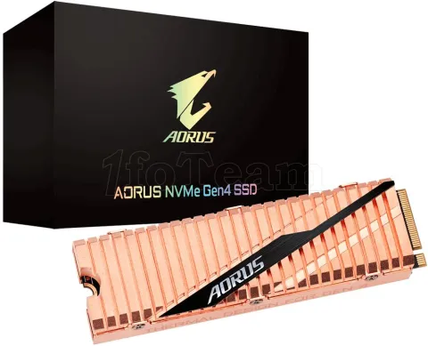 Photo de Disque SSD Gigabyte Aorus NVMe Gen4 500Go - M.2 NVMe Type 2280