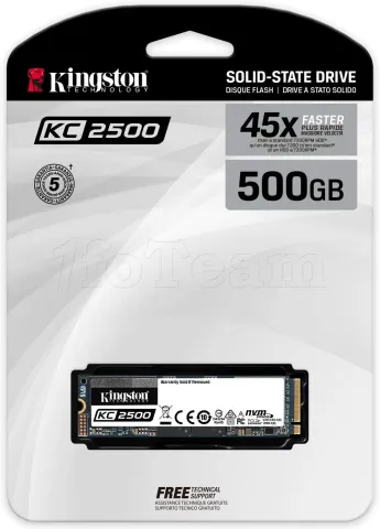 Photo de Disque SSD Kingston KC2500 500Go - M.2 NVMe Type 2280