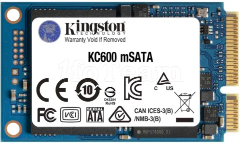 Photo de Disque SSD Kingston KC600MS 256Go - mSATA