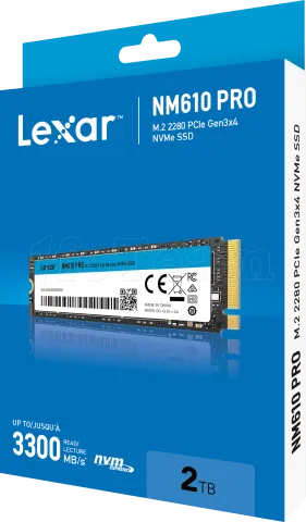 Photo de Disque SSD Lexar NM610 Pro 2To  - NVMe M.2 Type 2280