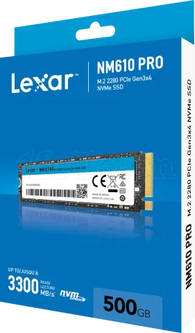 Photo de Disque SSD Lexar NM610 Pro 500Go - NVMe M.2 Type 2280