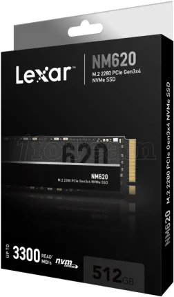 Photo de Disque SSD Lexar NM620 512Go - NVMe M.2 Type 2280
