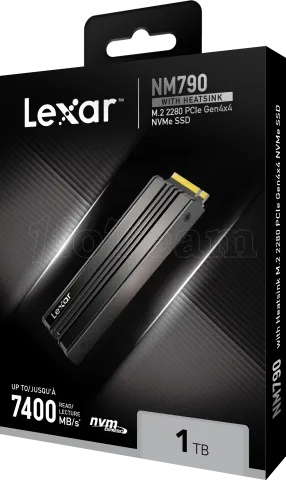 Photo de Disque SSD Lexar NM790 1To  avec dissipateur - NVMe M.2 Type 2280