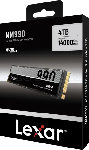 Photo de Disque SSD Lexar NM990 4To - NVMe M.2 Type 2280