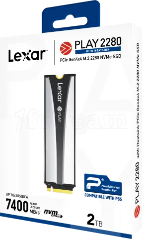 Photo de Disque SSD Lexar Play 2To  - NVMe M.2 Type 2280