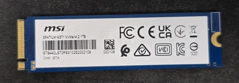 Photo de Disque SSD MSI Spatium M371 1To  - NVMe M.2 Type 2280 - S/N S78440L870P8310252002108 - ID 223112