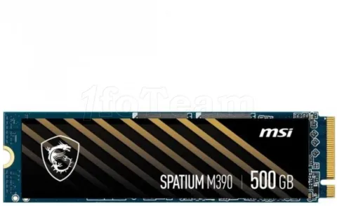 Photo de Disque SSD MSI Spatium M390 500Go - NVMe M.2 Type 2280 (Bulk)
