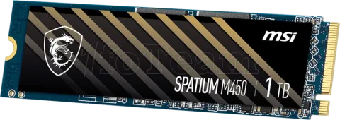 Photo de Disque SSD MSI Spatium M450 1To  - NVMe M.2 Type 2280 (Bulk)