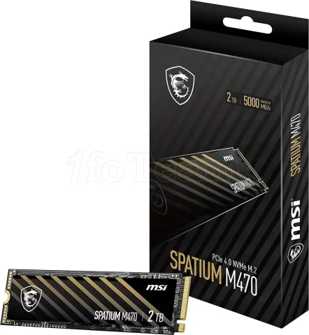 Photo de Disque SSD MSI Spatium M470 Pro 2To  - NVMe M.2 Type 2280