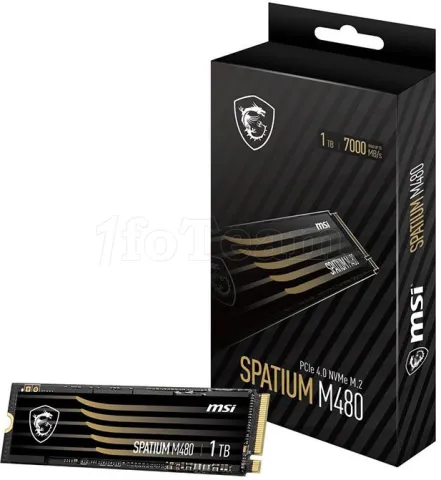 Photo de Disque SSD MSI Spatium M480 1To  - NVMe M.2 Type 2280