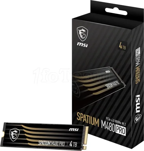 Photo de Disque SSD MSI Spatium M480 Pro 4To  - NVMe M.2 Type 2280