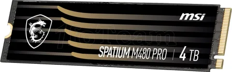 Photo de Disque SSD MSI Spatium M480 Pro 4To  - NVMe M.2 Type 2280