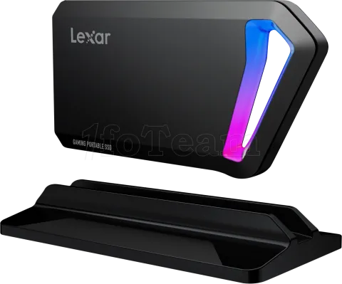 Photo de Disque SSD NVMe externe Lexar SL660 Blaze Gaming RGB - 1To  (Noir)