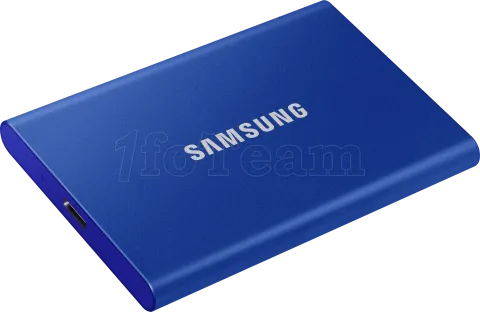 Photo de Disque SSD NVMe externe Samsung T7 - 1To  (Bleu)