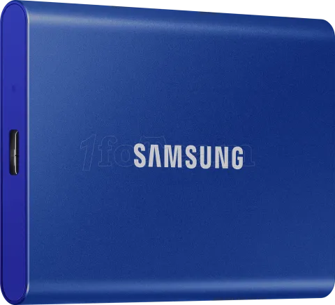 Photo de Disque SSD NVMe externe Samsung T7 - 1To  (Bleu)