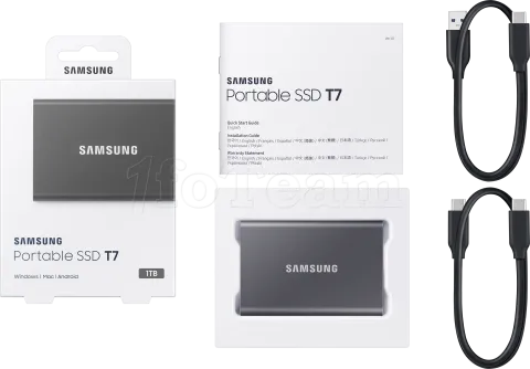 Photo de Disque SSD NVMe externe Samsung T7 - 1To  (Gris)