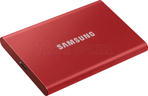 Photo de Disque SSD NVMe externe Samsung T7 - 1To  (Rouge)