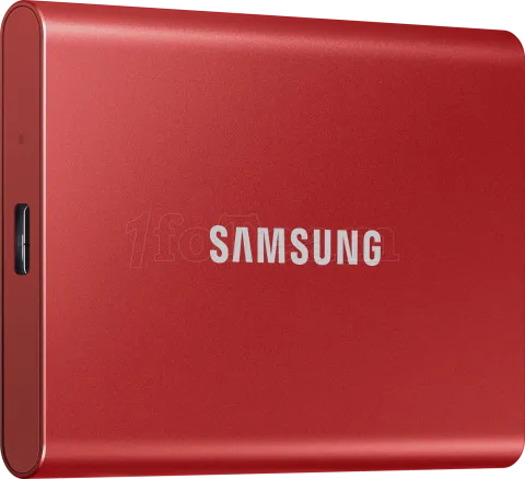 Photo de Disque SSD NVMe externe Samsung T7 - 1To  (Rouge)