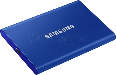 Photo de Disque SSD NVMe externe Samsung T7 - 2To  (Bleu)