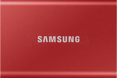 Photo de Disque SSD NVMe externe Samsung T7 - 2To  (Rouge)