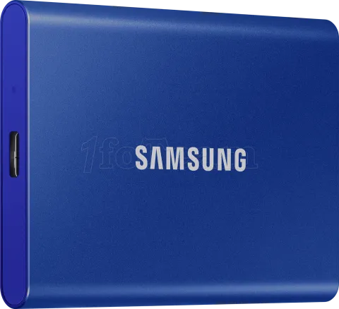 Photo de Disque SSD NVMe externe Samsung T7 - 500Go (Bleu)