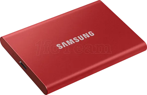 Photo de Disque SSD NVMe externe Samsung T7 - 500Go (Rouge)