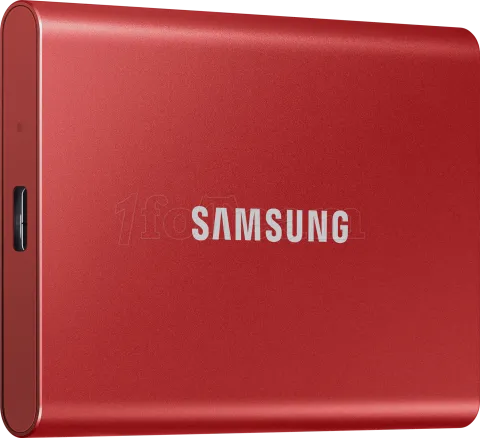 Photo de Disque SSD NVMe externe Samsung T7 - 500Go (Rouge)