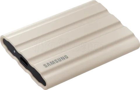 Photo de Disque SSD NVMe externe Samsung T7 Shield - 2To  (Beige)