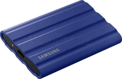 Photo de Disque SSD NVMe externe Samsung T7 Shield - 2To  (Bleu)