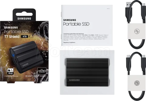 Photo de Disque SSD NVMe externe Samsung T7 Shield - 4To  (Noir)