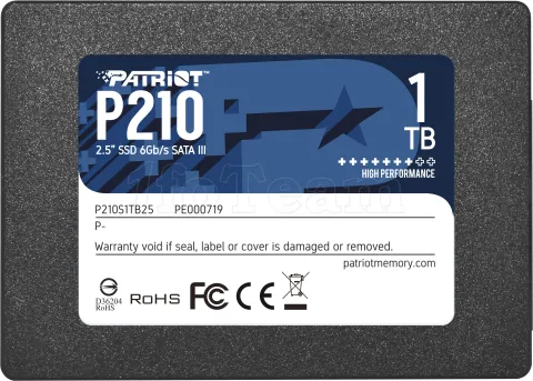 Photo de Disque SSD Patriot P210 1To  - S-ATA 2,5"