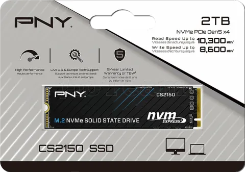 Photo de Disque SSD PNY CS2150 2To  - NVMe M.2 Type 2280