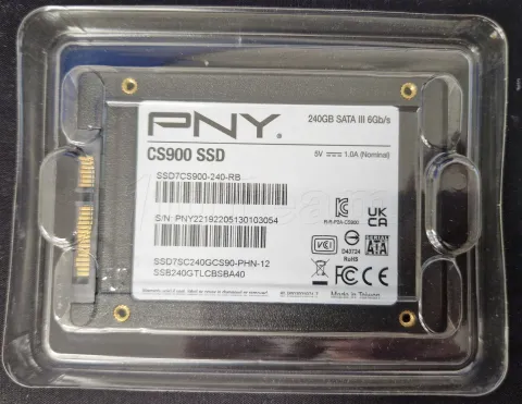 Photo de Disque SSD PNY CS900 240Go - S-ATA 2,5" - SN PNY22192205130103054 - ID 189563