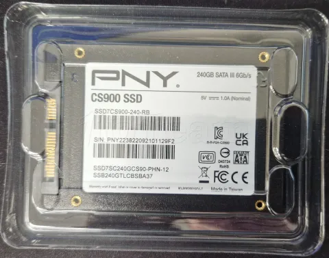 Photo de Disque SSD PNY CS900 240Go - S-ATA 2,5" - SN PNY223822092101129F2 - ID 189557