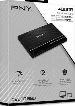 Photo de Disque SSD PNY CS900 480Go - S-ATA 2,5"