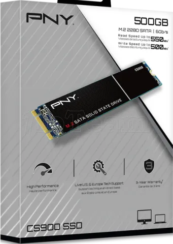 Photo de Disque SSD PNY CS900 500Go - SATA M.2 Type 2280
