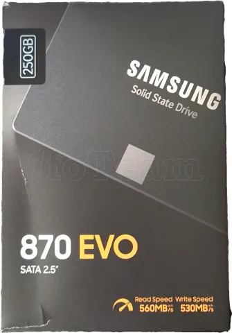 Photo de Disque SSD Samsung 870 Evo 250Go - S-ATA 2,5" - SN S6PENX0W714210 - ID 197231