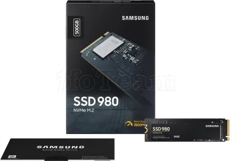 Photo de Disque SSD Samsung 980 500Go - NVMe M.2 Type 2280