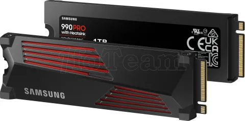 Photo de Disque SSD Samsung 990 Pro 4To  avec dissipateur - NVMe M.2 Type 2280