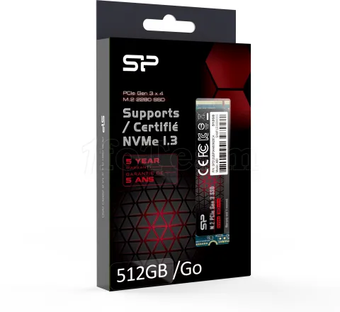 Photo de Disque SSD Silicon Power A80 512Go - NVMe M.2 Type 2280