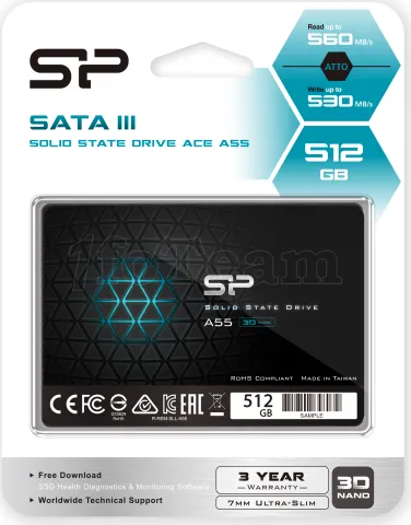 Photo de Disque SSD Silicon Power Ace A55 512Go - S-ATA 2,5"