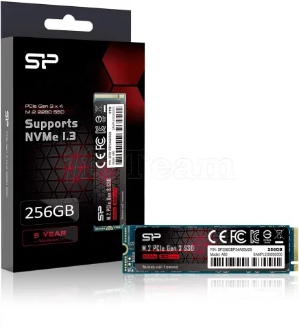 Photo de Disque SSD Silicon Power Ace A80 256Go - M.2 NVME Type 2280