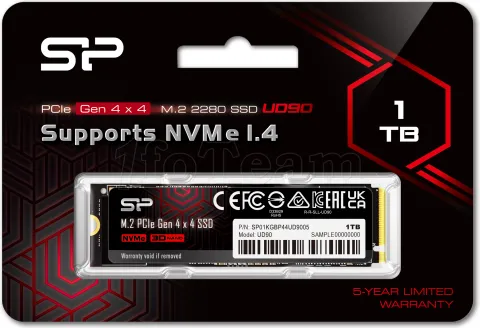 Photo de Disque SSD Silicon Power UD90 1To  - NVMe M.2 Type 2280
