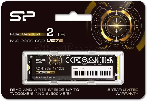 Photo de Disque SSD Silicon Power US75 2To - NVMe M.2 Type 2280