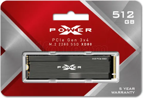 Photo de Disque SSD Silicon Power XD80 512Go - NVMe M.2 Type 2280